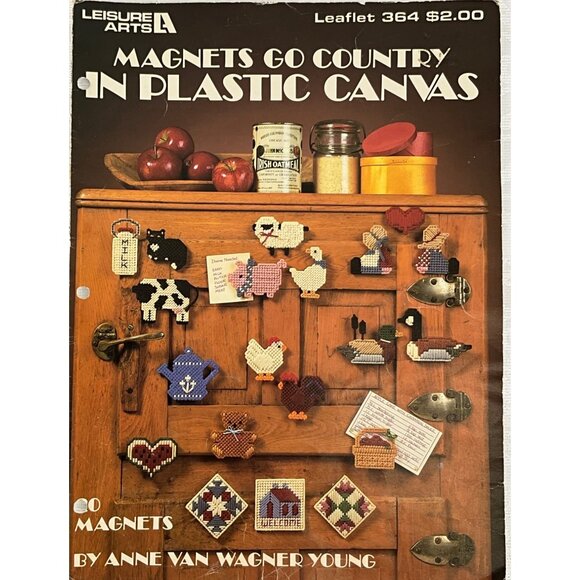 Vintage Cross-Stitch & Plastic Canvas Craft Pattern Booklets‎ Set/5 - Picture 3 of 6